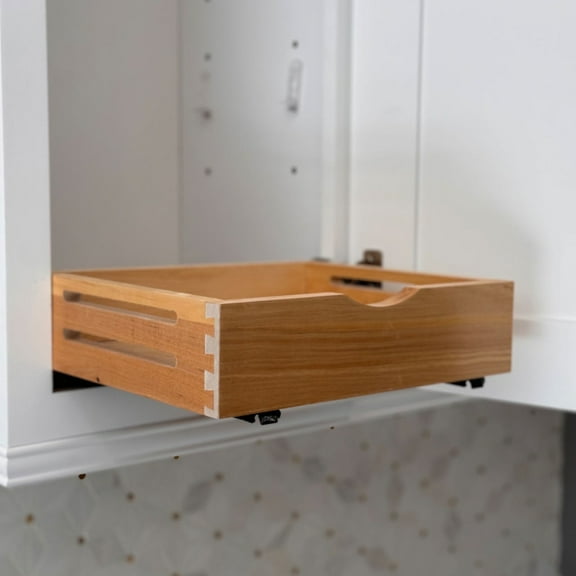 Slide Out Wood Drawer Cabinet Shelf Pull Out No assembly require
