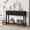 Black, variant on Kicctian Console Table Sofa Table with 2 Drawers & Open Storage Shelf, 43" Narrow Entryway Table for Living Room, Hallway, Bedroom, Natural Wood Color 1