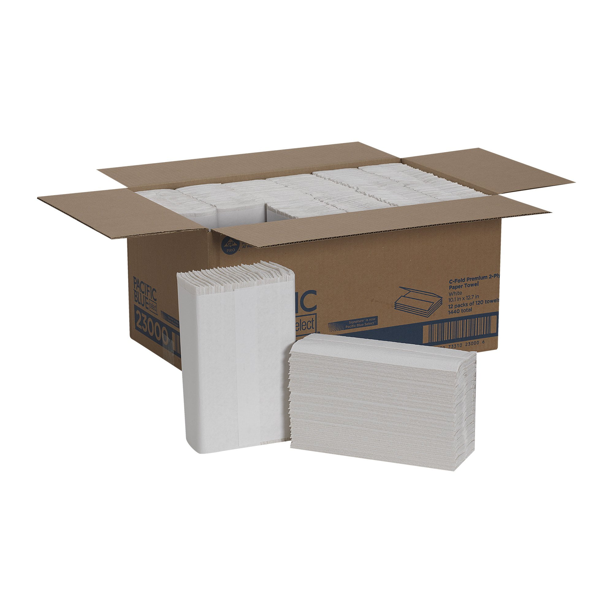 1712751566-41189100.jpg?v=  Pacific Blue Basic Paper Towel C-Fold  1-Ply display picture 1