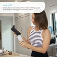 thumbnail image 6 of Home Zone Living Stainless Steel Foaming Hand Soap Dispenser with Refillable Bottle, Black, 6 of 7