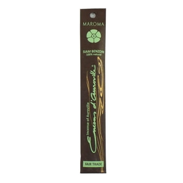 Maroma Siam Benzoin Premium Stick Incense, 10 Sticks