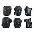 thumbnail image 4 of Almohadillas para el codo de mano almohadillas de niños adultos de skate, deportes al aire libre, livianos, ajustables transpirables ciclistas Azul negro, 4 of 8