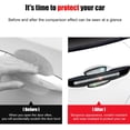 thumbnail image 3 of 8 Pieces Car Door Handle Sticker Film, Bling Car Door Handle, Rhinestone Anti-Scratch Protection Sticker, Universal for All Cars (Black-White), 3 of 5