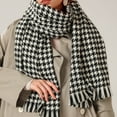 thumbnail image 5 of Yuanlong Winter Scarves Oversized Long Reversible Fringed Plaid Print Blanket Scarf Winter Autumn Warm Soft Shawl Wraps, 5 of 9