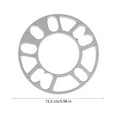 thumbnail image 3 of WEAVILUX Auto Wheels Shim Wheel Spacer Silver 2 Pcs, 3 of 5