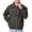 Dark Gray, variant on Men's Oversized Lapel Collar Faux Suede Jacket Dual Vertical Zipper Chest Pockets Zip Up Elastic Hem Casual Street Daily Outerwear Gray XXXL
