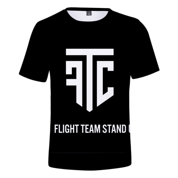 FlightReacts T-Shirt Merch Summer Women Men O-neck Short Sleeve 3D Fashion Tops Tee