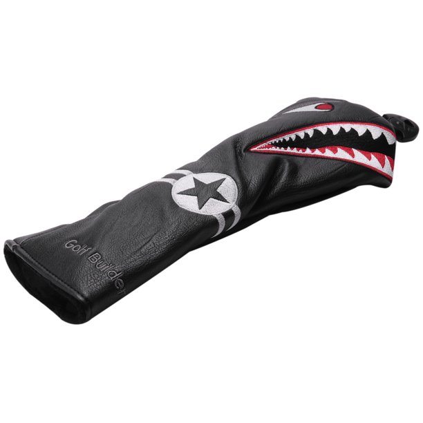 Shark Golf Club Head Cover for Driver Fairway Wood Hybrid Mallet Blade