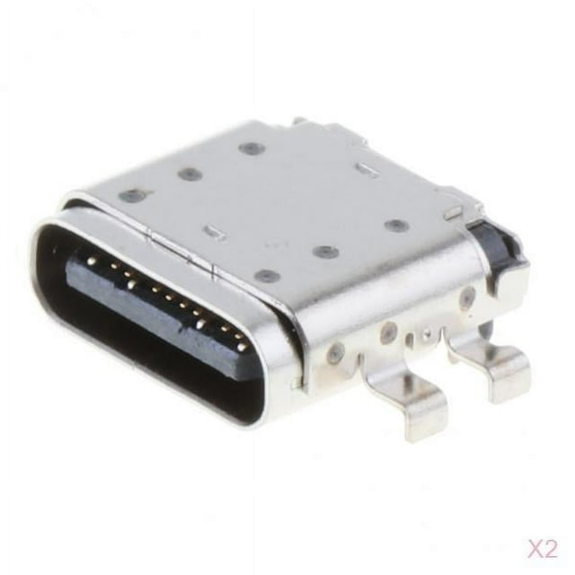 2x Conector de enchufe de carga micro USB 1,
