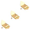 thumbnail image 3 of relayinert Mandolin Tailpiece Triangular Stringed Replacement Part with Screws Decorative Repair Guitar String Accessory 1 3Set, 3 of 6