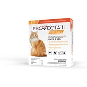 Provecta II Flea Treatment Cats Over 9 lbs 4 Monthly Topical Kills Fleas & Eggs Fast