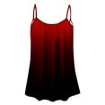thumbnail image 4 of Royisotas Sleeveless Tank Tops for Women 2025 Wine Summer Casual Camisoles for Women Thin Strap Pleated Gradient Color Crew Neck Cami Tops for Women, 4 of 4