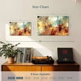 thumbnail image 4 of Elephant Stock Frozen Fire Abstract Wall Art - Horizontal Multi Panel Canvas - Living Room Wall Decor - Abstract Multi Panel - Red And Blue Decor - 33" x 20", 4 of 8