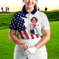 thumbnail image 3 of HOMYGIFTS Custom Face Women's Golf Polo Shirt – Breathable, Quick-Dry Performance Fabric, 3 of 16