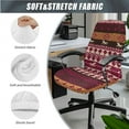 thumbnail image 3 of SCRAWLGOD American Tribal Horse Removable Office Chair Cover with Arm Protector Comfortable Desk Chair Covers Dustproof Universal Swivel Chair Slipcover, 3 Pieces Set, S, 3 of 7