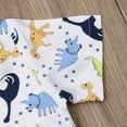 thumbnail image 5 of Wassery Baby Boys Clothes Shorts Set Short Sleeve Lapel Dinosaur Print Shirt+Solid Color Shorts Kids 2Pcs Toddler Summer Gentleman Outfits for 1-6 Years, 5 of 6