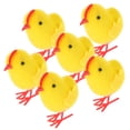 thumbnail image 4 of 6Pcs Fluffy Chicken Animal Toy Yellow Plush For Children And Friends, 4 of 8