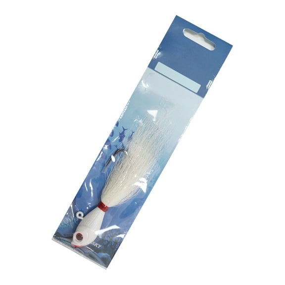 AOOOWER Bucktail Lures Surf Fishing Lures Baits Bucktail Jig for Flounder Striper Saltwater Freshwater Fishing Swimbait