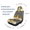 thumbnail image 4 of Naloa Bee Kind Car Seat Covers 2PCs Front Car Seat Covers Universal fit for Most Cars SUVs and Trucks - 1, 4 of 5