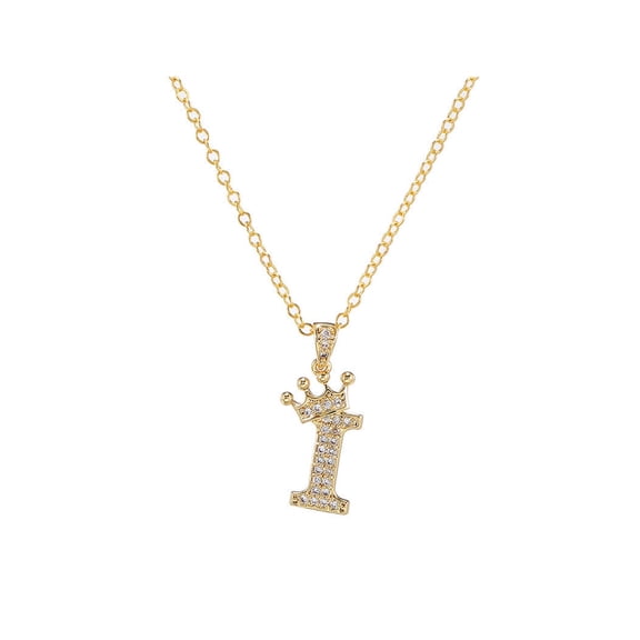 DESIGNICE 2026 New Initial Necklaces for Women,Custom Gold Initial Necklace for Women,Fashionable Dainty Necklace with Sparkling Zirconia,Iconic Initial Necklace for Effortless Elegance,I