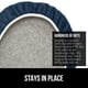 thumbnail image 3 of Funda de asiento para tapa de inodoro GORILLA GRIP, espuma viscoelástica gruesa, azul marino, 3 of 9