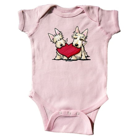 

Inktastic Heartfelt Scottie Duo Gift Baby Boy or Baby Girl Bodysuit
