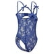 thumbnail image 3 of Gibobby Lencería para mujer sexy tangas Lencería sexy de encaje para mujer Pijama de gasa de una pieza de encaje Ropa interior Íntima(Azul XL), 3 of 5