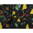 thumbnail image 6 of oneOone Rayon Black Fabric Merry Christmas Craft Projects Decor Fabric Printed By The Yard 56 Inch Wide, 6 of 6