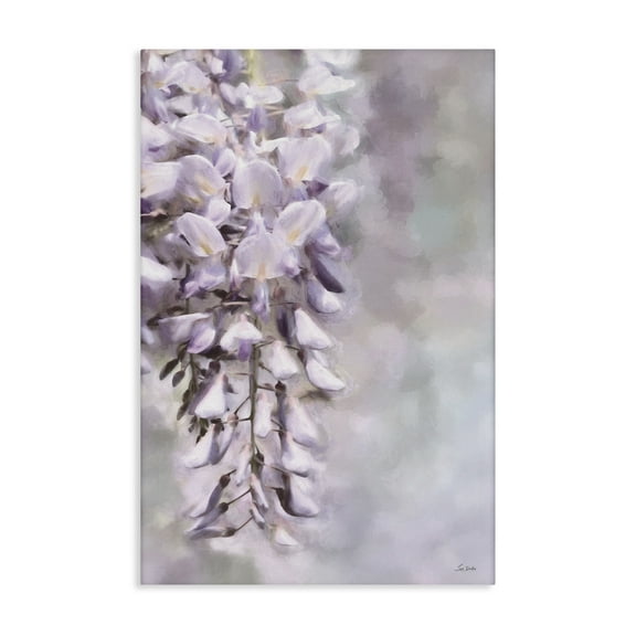 Stupell Industries Soft Foxglove Petals Botanical & Floral Painting Gallery Wrapped Canvas Art Print Wall Art, 16 x 24