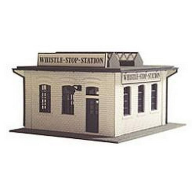 Model Power 444 HO Scale Whistle Stop Station Building Kit Walmart