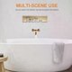 thumbnail image 5 of Vintage Copper Kitchen Faucet Hot Cold Water Mixer Tap Double Handle Sink Faucet Wall Mounted Water Tap for Home Bathroom, 5 of 5