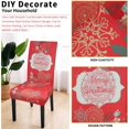 thumbnail image 4 of 6 Christmas Chair Covers, Super Soft Stretchable Seat Protector Chair Slipcovers for Dining Room, Red cm, 4 of 8