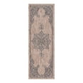 thumbnail image 3 of Unique Loom Outdoor Traditional Collection Area Rug - Antique (2' x 6' 1" Runner Beige/Black), 3 of 7