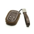 thumbnail image 2 of Vitodeco Leather Key Fob Case Compatible with Honda Civic, Civic Hatchback, Accord, HR-V, CRV, Pilot, Passport 2023 - 2026 (5-Button, Brown), 2 of 6