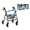 Butterfly Marble Blue Gold, variant on COEQINE Rollator Walker Seat & Backrest Rollbar Covers Set with Storage Basket 3 Pieces Set, Soft Removable Protective Cover for Women Men Elderly, Purple Black Marble