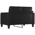 thumbnail image 3 of vidaXL 2-Seater Sofa Black 120 cm Faux Leather, 3 of 5