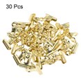 thumbnail image 3 of Unique Bargains Binder Clips, Light Gold, 30 Pack, 3 of 5