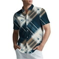 thumbnail image 2 of Handshe Mens Button Up Shirts Short Sleeve Plaid Printed Lapel Dress Shirt Vintage Classic Bowling T-Shirts, 2 of 6