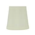 thumbnail image 6 of Aspen Creative 32717-2 Small Hardback Empire Shape Chandelier Clip-On Lamp Shade Set (2 Pack), Transitional Design in Off White, 4" bottom width (3" x 4" x 4"), 6 of 7