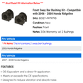 thumbnail image 2 of Front Sway Bar Bushing Kit - Compatible with 2006 - 2008 Honda Ridgeline 2007, 2 of 2