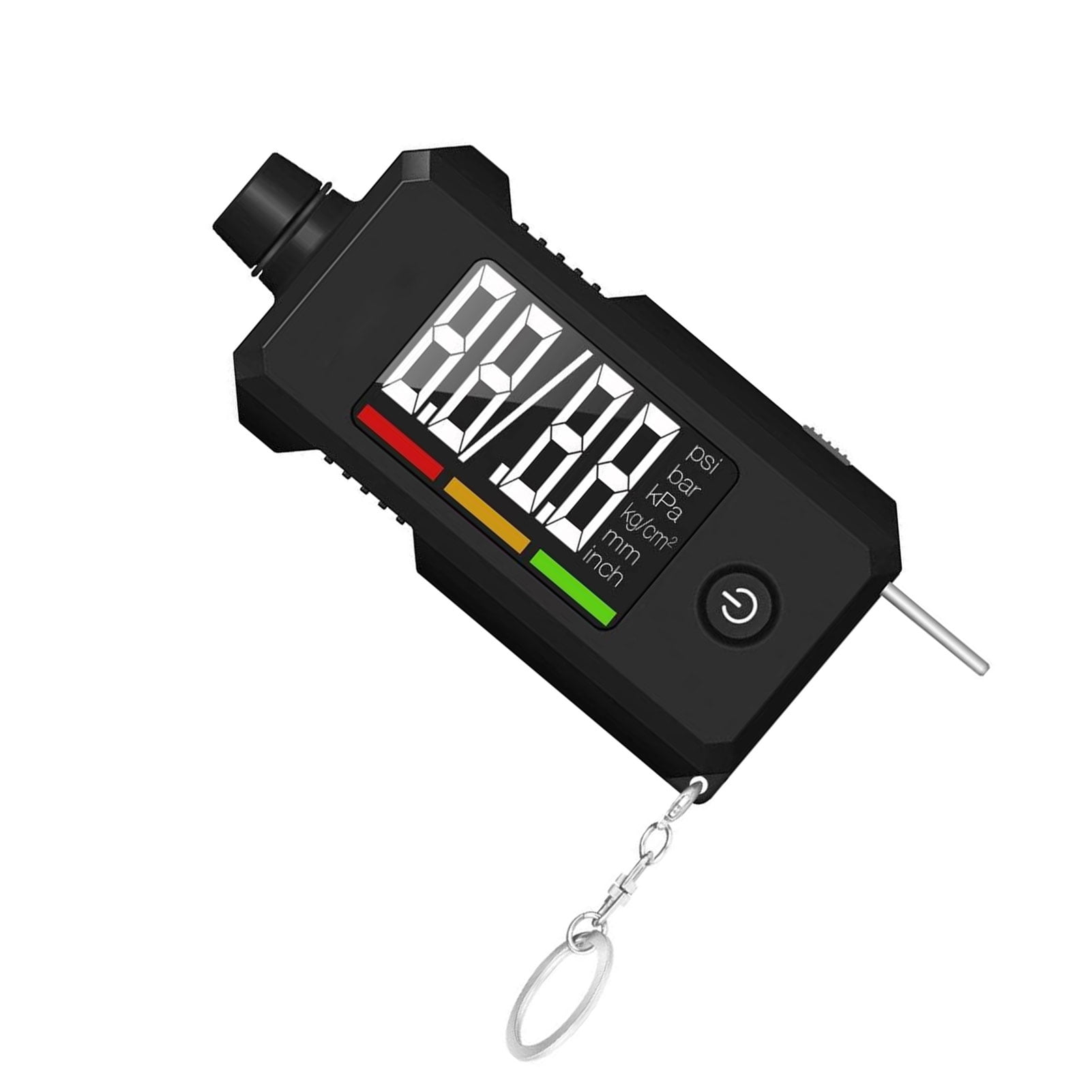 SUV Trucks and Most Vehicles Aomaso Tyre Pressure Gauge and Tread Depth Gauge 2-in-1 Digital Tire Gauge with Key Chain for Cars