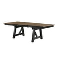 thumbnail image 2 of Moderna 7 Pc Rustic 66"-94" Dining Room Table And Chairs Set In Brown / Charcoal, 2 of 8