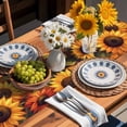 thumbnail image 2 of Summer Radiant Table Runner, Sunflower Flower Plants Oil Painting Kitchen Table Runners Dress Scarves for Table Decorations Party/Restaurant/Indoor Outdoor Use, 13x72in, 2 of 9