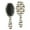 White Christmas Red, variant on White Christmas Gnome Pattern Hair Brush,Girls Detangling Hair Brush,Glide Through Tangles with Ease for Wet & Dry Hair,8.8"X2.8"