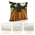 thumbnail image 4 of Fall Decorative Throw Pillow Covers Hello Pumpkin Maple Leaves Fall Decor Outdoor Farmhouse Pillow Cases for Home Couch (Orange Color), 4 of 5