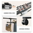 Clothes Racks, Portable Clothes Rack with Wheels,Rolling Clothes