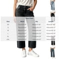 thumbnail image 5 of Womens Pants Zeliretfy Women's Straight Leg Jeans High Waisted Stretchy Jeans Wide Leg Denim Pants with Pockets, 5 of 5
