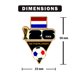 thumbnail image 3 of Pin coleccionable del balón de fútbol de Países Bajos para la Copa Mundial de la FIFA 2026 HONAV, 3 of 3