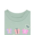 thumbnail image 2 of Wonder Nation Toddler Girl Short Sleeve T-Shirt, Sizes 12M-5T, 2 of 3