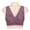 Purple, variant on S LUKKC LUKKC Zip Front Closure Wirefree Bras for Women, Women's Plus Size Post-Surgery Support and Lift Front Close Brassiere Wireless Comfort Full-Coverage Bralette Everyday Underwear